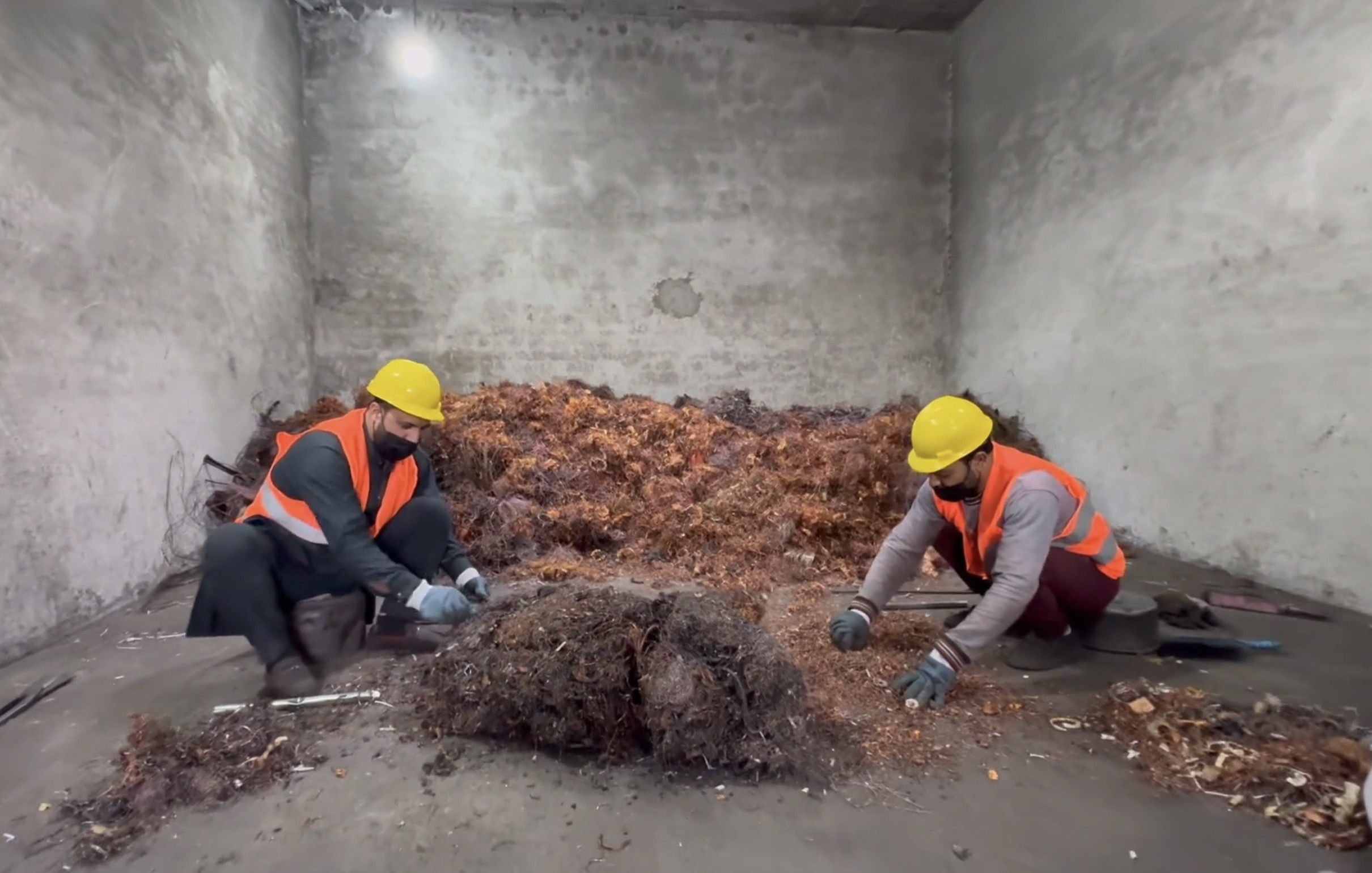 Material inspection and segregation at the facility